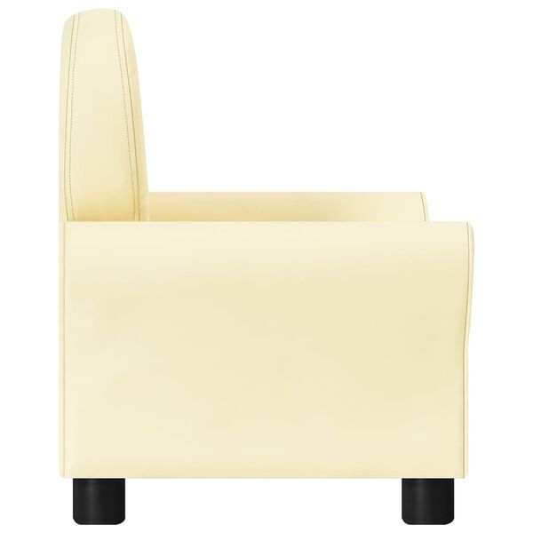 vidaXL Καναπεδάκι Παιδικό Λευκό από Συνθετικό Δέρμα