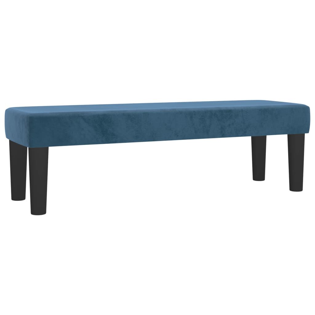 vidaXL Κρεβάτι Boxspring με Στρώμα Σκούρο Μπλε 200x200 εκ. Βελούδινο