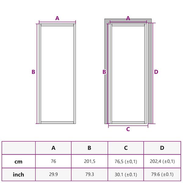 vidaXL Εσωτερική Πόρτα 76x201,5 εκ. Ψημένο Γυαλί και Λεπτό Αλουμίνιο