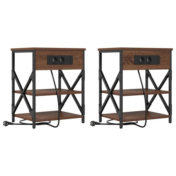 vidaXL &Kappa;&omicron;&mu;&omicron;&delta;ί&nu;&omicron; 2 pcs &Kappa;&alpha;&phi;έ &delta;&rho;&upsilon;&sigmaf; 41 x 31 x 51 &epsilon;&kappa;. &Epsilon;&pi;&epsilon;&xi;&epsilon;&rho;&gamma;&alpha;&sigma;&mu;έ&nu;&omicron; &xi;ύ&lambda;&omicron;