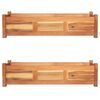 vidaXL Ζαρντινιέρες Υπερυψωμένες 2 τεμ. 100x30x25 εκ. από Ξύλο Ακακίας