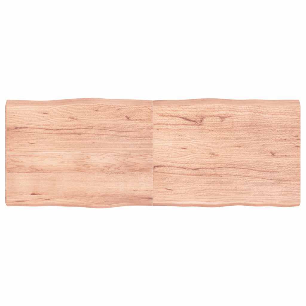 vidaXL Επιφ Τραπεζιού Αν Καφέ 160x60x(2-6)εκ.Ακατέργ. Μασίφ Ξύλο Δρυός