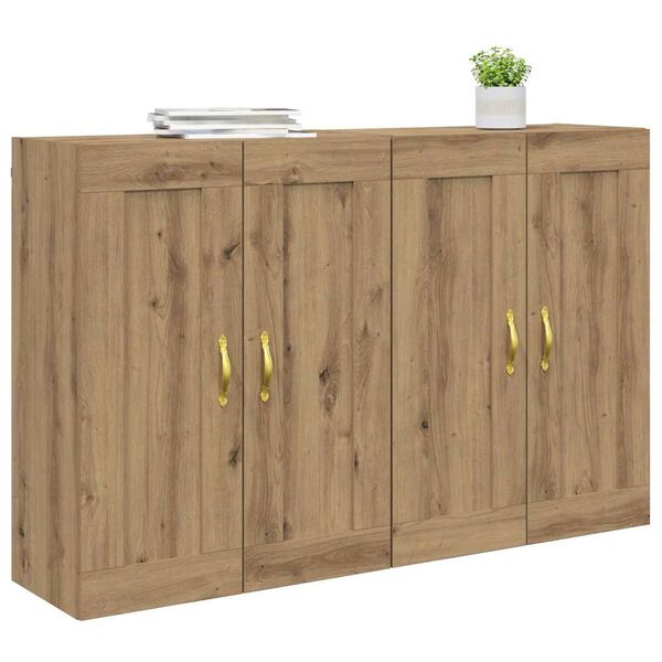 vidaXL &Nu;&tau;&omicron;&upsilon;&lambda;ά&pi;&alpha; &tau;&omicron;ί&chi;&omicron;&upsilon; &Epsilon;&pi;&iota;&tau;&omicron;ί&chi;&iota;&omicron; 2 pcs Artisan Oak 69,5 x 34 x 90 &epsilon;&kappa;.