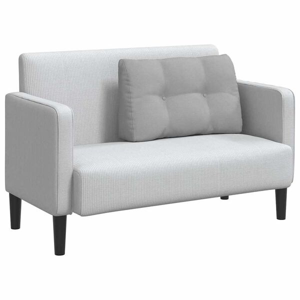 vidaXL Μαξιλάρι Πλάτης Σκίουρος Γκρί 80 x 24 x 50 εκ ύφασμα