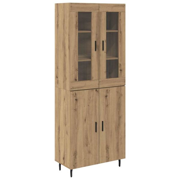 vidaXL Highboard 2 pcs Artisan Oak &Sigma;ύ&nu;&theta;&epsilon;&tau;&omicron; &Xi;ύ&lambda;&omicron; &kappa;&alpha;&iota; &Gamma;&upsilon;&alpha;&lambda;ί