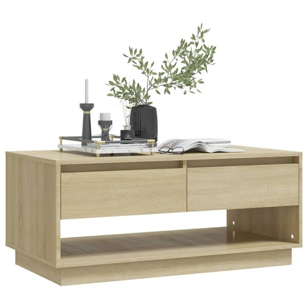 vidaXL Τραπεζάκι Σαλονιού Sonoma Δρυς 102,5x55x44 εκ. Επεξ. Ξύλο