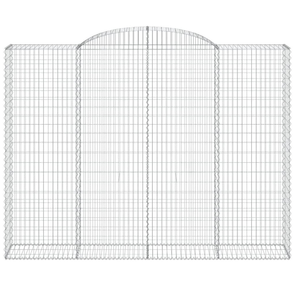 vidaXL Συρματοκιβώτια Τοξωτά 12 τεμ. 300x50x220/240 εκ. Γαλβαν. Ατσάλι