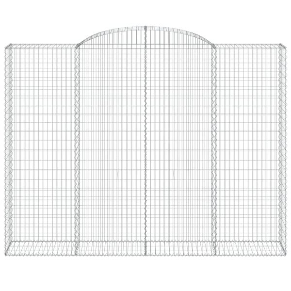 vidaXL Συρματοκιβώτια Τοξωτά 12 τεμ. 300x50x220/240 εκ. Γαλβαν. Ατσάλι