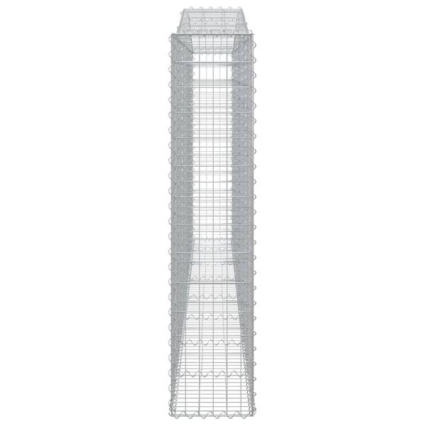 vidaXL Συρματοκιβώτια Τοξωτά 3 τεμ. 400x30x140/160 εκ. Γαλβαν. Ατσάλι