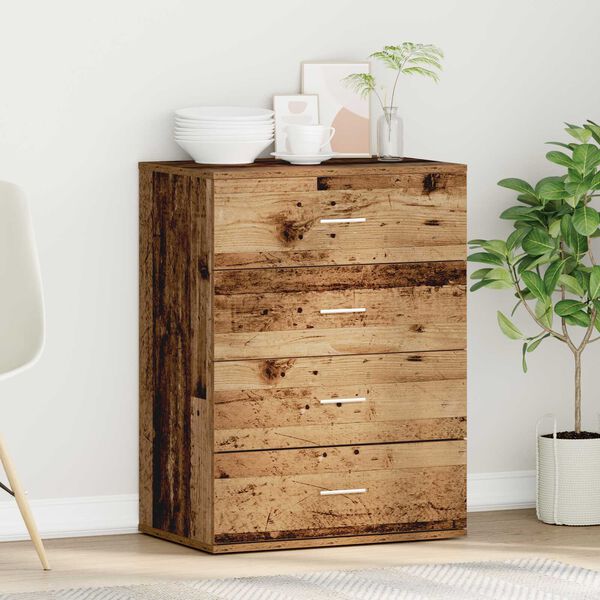 vidaXL Πλαϊνό γραφείο Παλιό ξύλο 60 x 39 x 80 εκ Επεξεργασμένο ξύλο