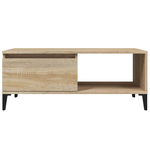 vidaXL Τραπεζάκι Σαλονιού Sonoma Δρυς 90x50x36,5 εκ. Επεξεργασμ. Ξύλο