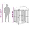 vidaXL Κλουβί Σκύλου Εξωτερικού Χώρου 120 x 120 x 150 εκ. με Στέγαστρο