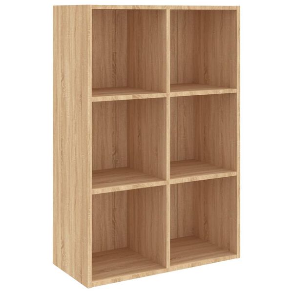 vidaXL Ραφιέρα / Βιβλιοθήκη Sonoma Δρυς 66x30x98 εκ. από Επεξ. Ξύλο