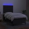 vidaXL &Kappa;&rho;&epsilon;&beta;ά&tau;&iota; Boxspring &mu;&epsilon; &Sigma;&tau;&rho;ώ&mu;&alpha; & LED &Mu;&alpha;ύ&rho;&omicron; 90x190 &epsilon;&kappa;. &Upsilon;&phi;&alpha;&sigma;&mu;ά&tau;&iota;&nu;&omicron;