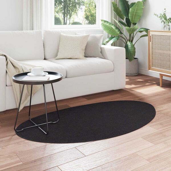 vidaXL Χαλί Μαύρο 80 x 150 cm Πολυεστέρας