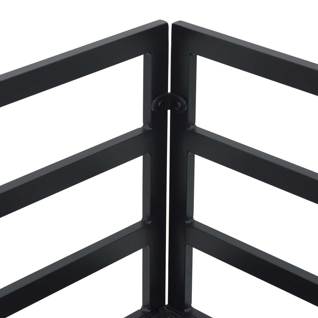 vidaXL Σετ Καναπέ Κήπου 11 pcs Μαύρο 70 x 70 x 32 εκ Αλουμίνιο