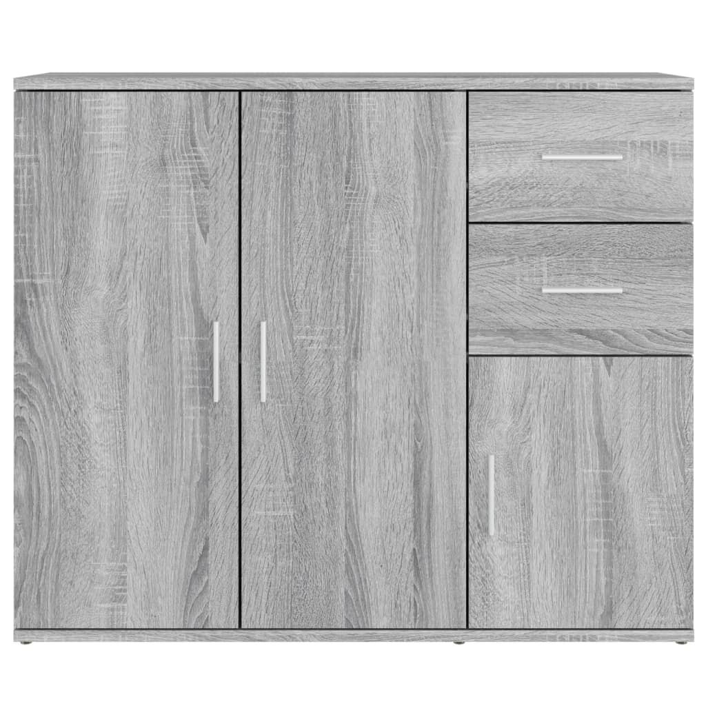 vidaXL Ντουλάπι Γκρι Sonoma 91x29,5x75 εκ. από Επεξεργασμένο Ξύλο