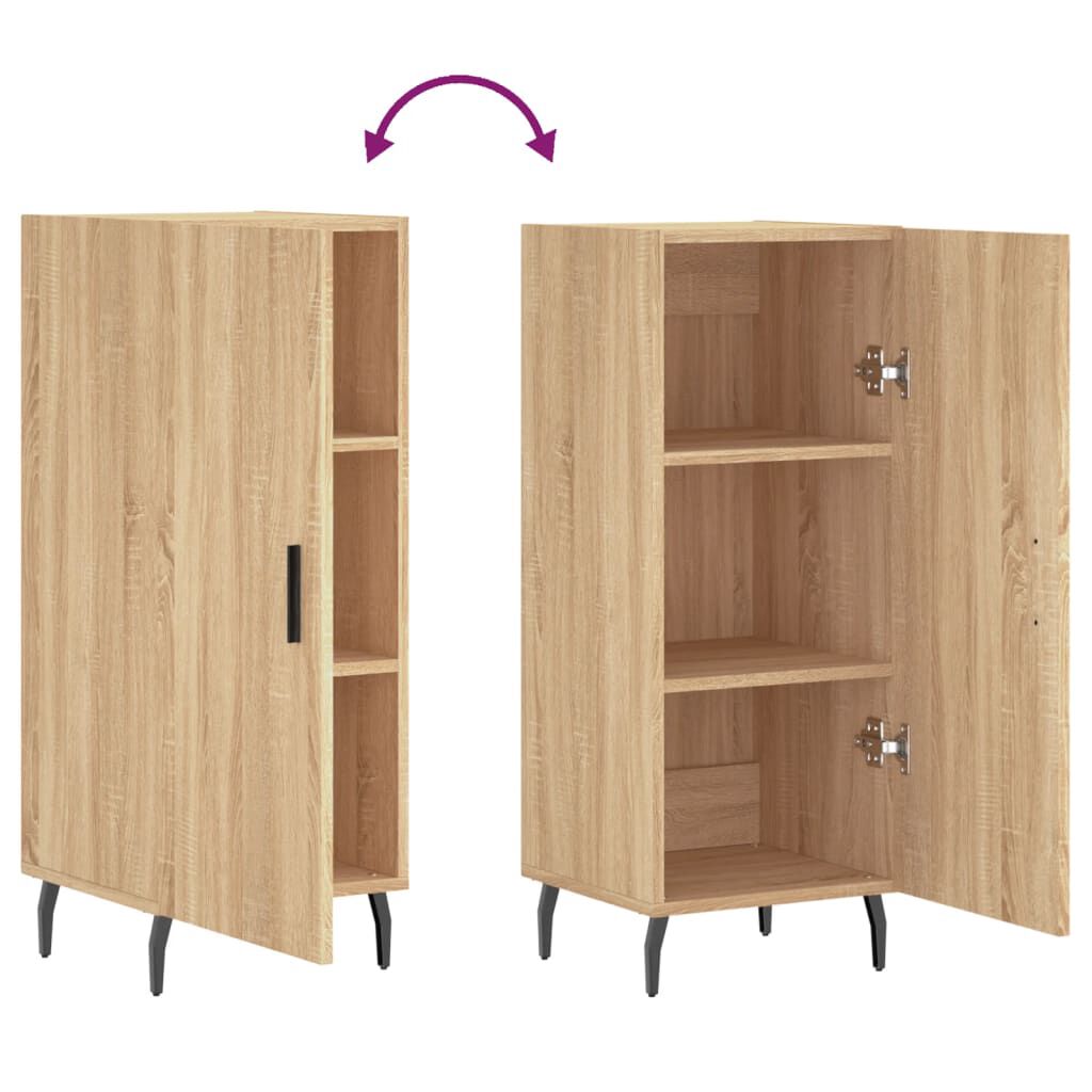 vidaXL Ντουλάπι Sonoma Δρυς 34,5x34x90 εκ. από Επεξεργασμένο Ξύλο