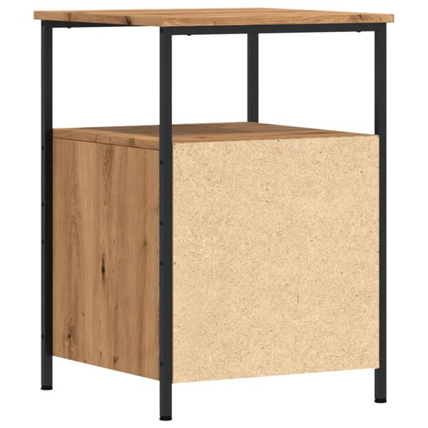 vidaXL Κομοδίνο τεχνίτης Δρυς 34x35,5x50 εκ. από Επεξεργασμένο Ξύλο