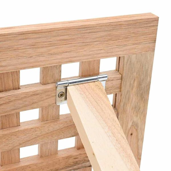 vidaXL Τραπεζάκι σαλονιού Καφέ 33 x 33 x 40.5 εκ Μασίφ ξύλο καρυδιάς