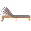 vidaXL Ξαπλώστρα 2 pcs Καφέ 53 x 202 x 89εκ Μασίφ ξύλο ακακίας