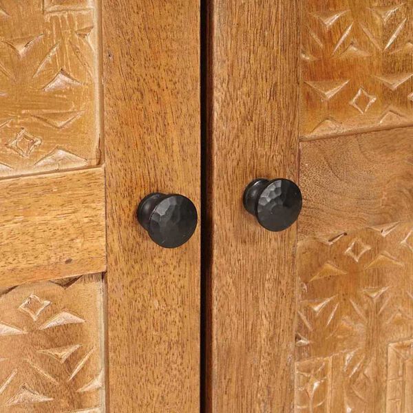 vidaXL Πλαϊνό γραφείο Ανοιχτό καφέ 60 x 33 x 75 cm Μασίφ ξύλο μάνγκο