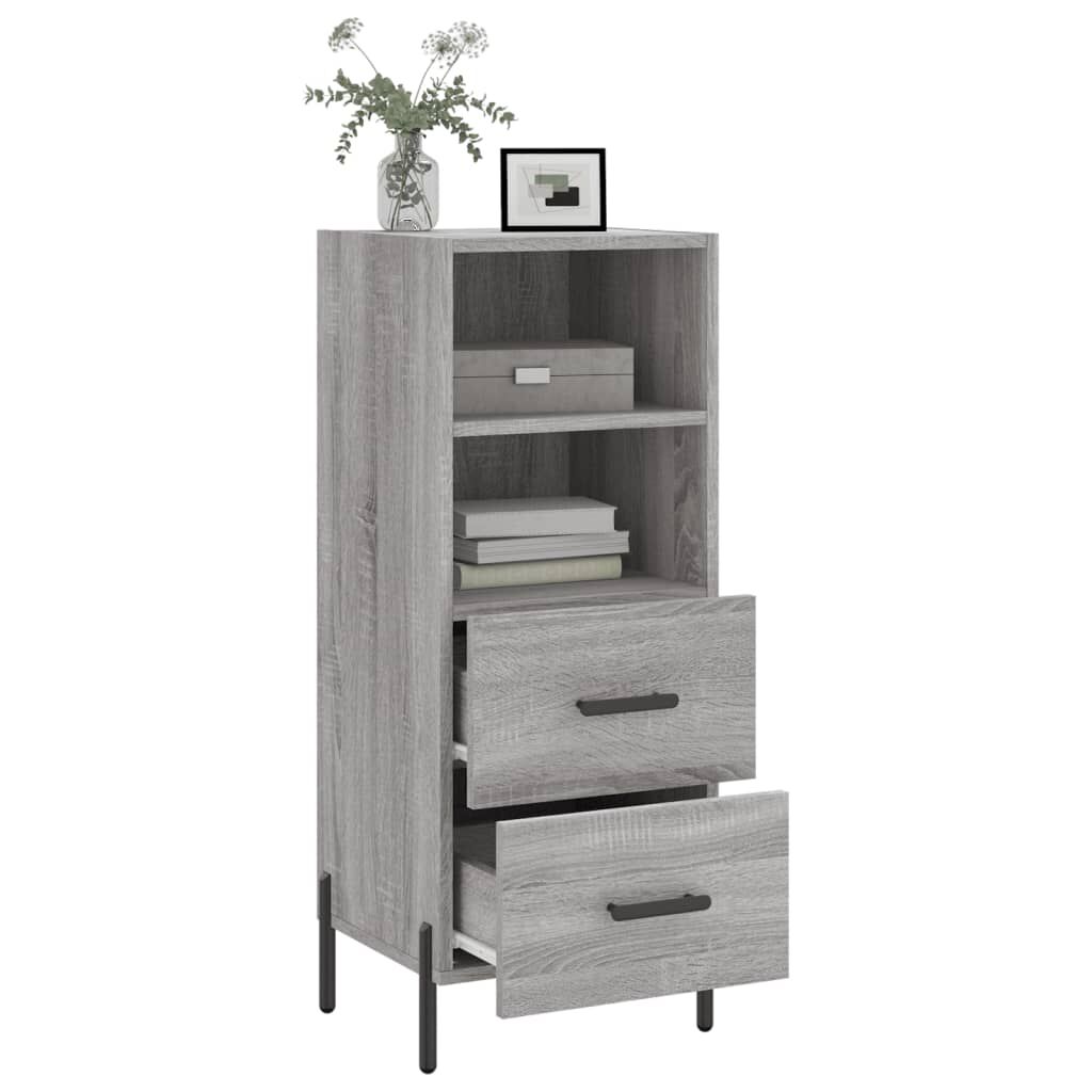 vidaXL Ντουλάπι Γκρι Sonoma 34,5x34x90 εκ. από Επεξεργασμένο Ξύλο