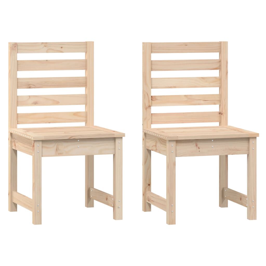 vidaXL Καρέκλες Κήπου 2 τεμ. 50x48x91,5 εκ. Μασίφ Ξύλο Πεύκου