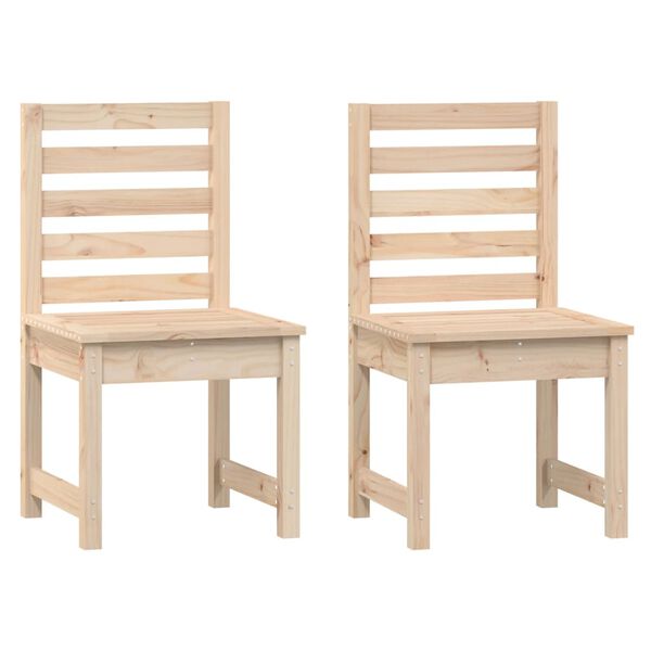 vidaXL Καρέκλες Κήπου 2 τεμ. 50x48x91,5 εκ. Μασίφ Ξύλο Πεύκου