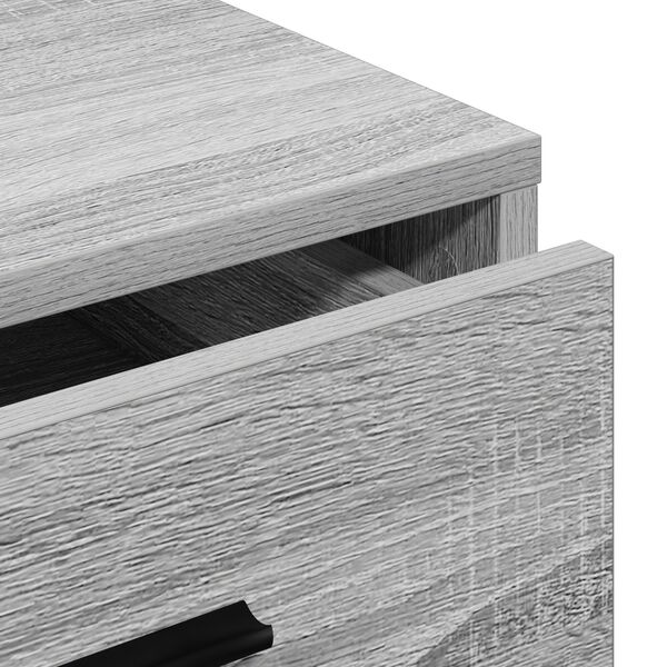 vidaXL Πλαϊνό γραφείο Γκρι sonoma 40 x 41 x 75 εκ Επεξεργασμένο ξύλο