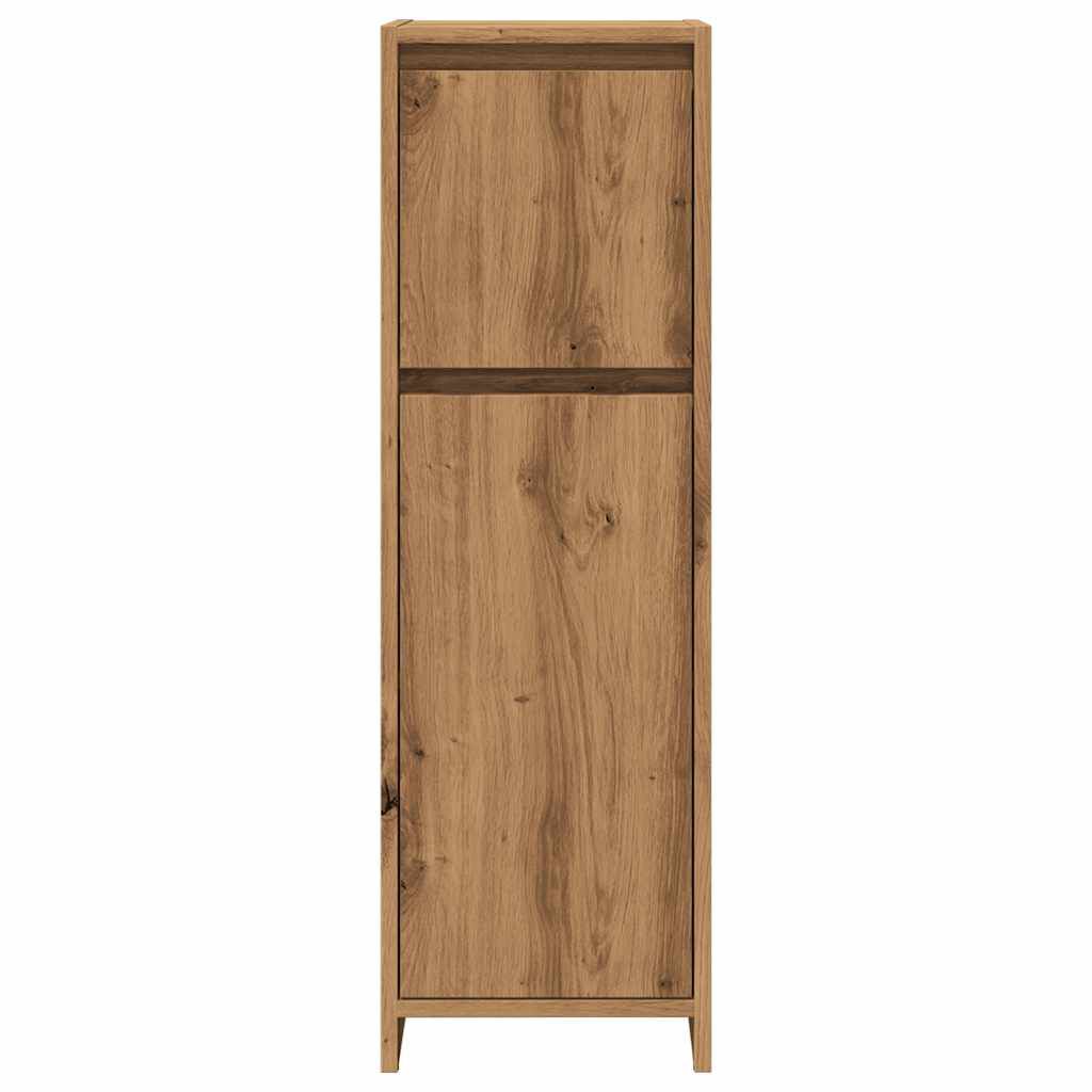 vidaXL Ντουλάπι Μπάνιου Τεχνίτης Δρυς 30x30x95 εκ. Επεξεργασμένο Ξύλο