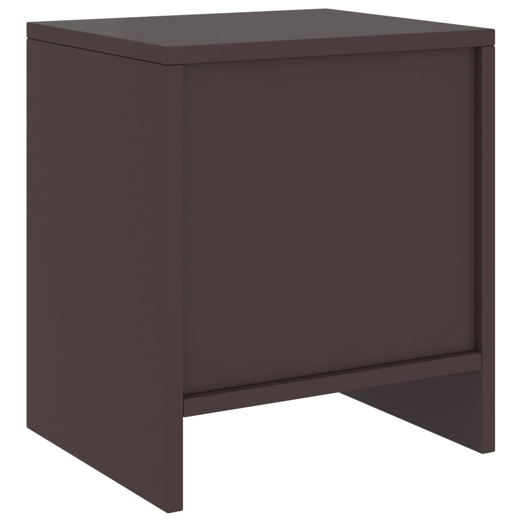 vidaXL Κομοδίνα 2 τεμ. Σκούρο Καφέ 35 x 30 x 40 εκ. Μασίφ Ξύλο Πεύκου