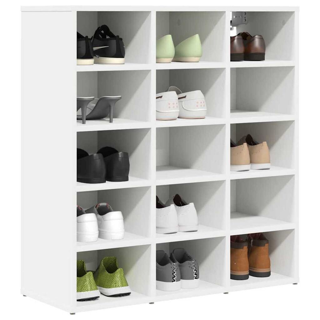 vidaXL Ντουλάπα Παπουτσιών με ράφι Λευκό 77.5 x 30 x 83.5 εκ.