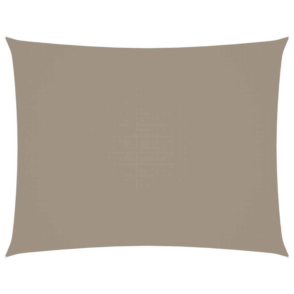 vidaXL Πανί Σκίασης Ορθογώνιο Taupe 6 x 8 μ. από Ύφασμα Oxford