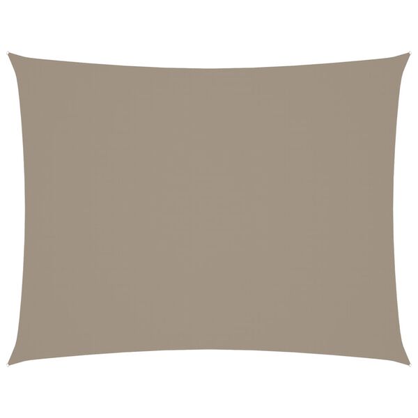 vidaXL Πανί Σκίασης Ορθογώνιο Taupe 6 x 8 μ. από Ύφασμα Oxford