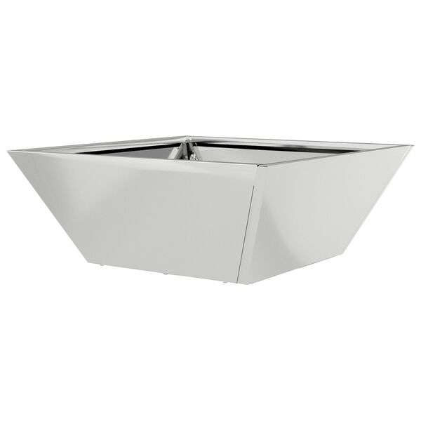 vidaXL Γλάστρα Κήπου Ασημί 40 x 40 x 15 cm Γαλβανισμένος χάλυβας