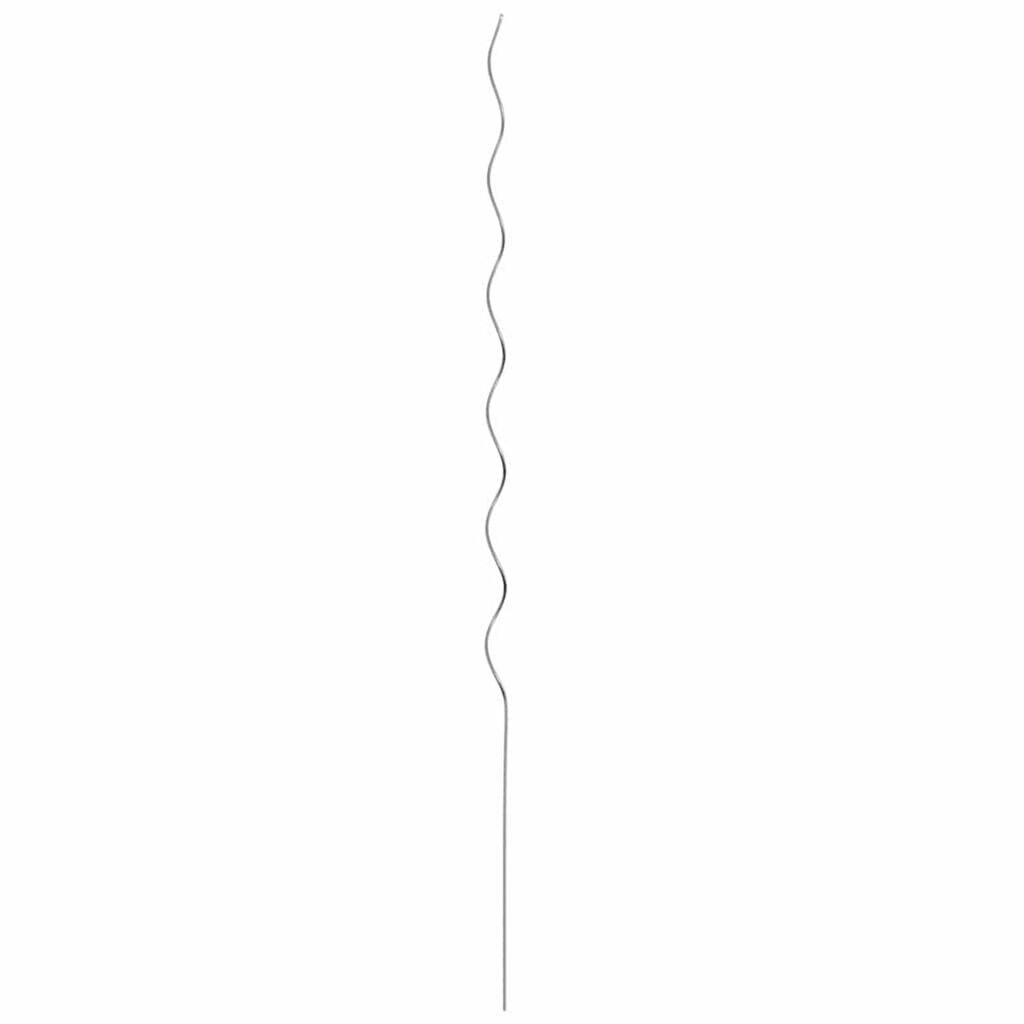 vidaXL Σπειροειδή στηρίγματα φυτών 5 pcs Ασημί 150 cm