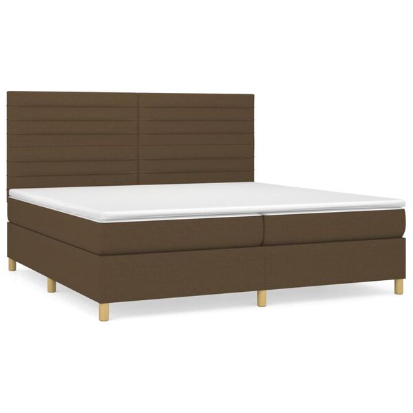 vidaXL &Kappa;&rho;&epsilon;&beta;ά&tau;&iota; Boxspring &mu;&epsilon; &Sigma;&tau;&rho;ώ&mu;&alpha; &Sigma;&kappa;&omicron;ύ&rho;&omicron; &Kappa;&alpha;&phi;έ 200x200 &epsilon;&kappa;. &Upsilon;&phi;&alpha;&sigma;&mu;ά&tau;&iota;&nu;&omicron;