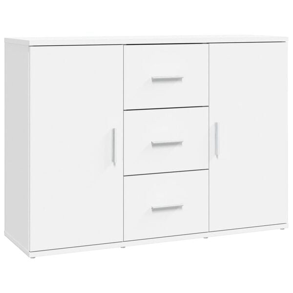 vidaXL Ντουλάπι Λευκό 91 x 29,5 x 65 εκ. από Επεξεργασμένο Ξύλο