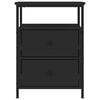 vidaXL Κομοδίνο Μαύρο 44 x 45 x 60 εκ. από Επεξεργασμένο Ξύλο