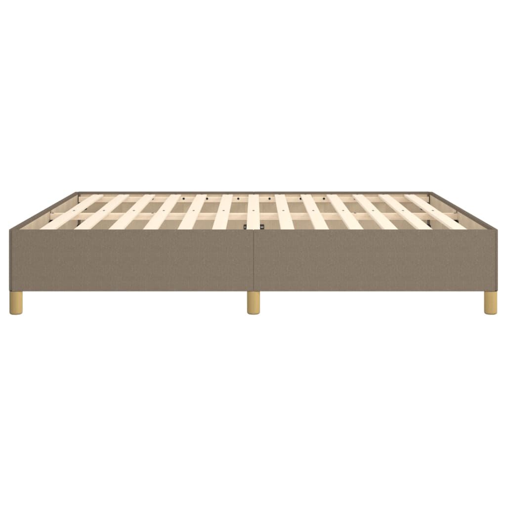 vidaXL Σκελετός Κρεβατιού Χωρίς Στρώμα Taupe 180x200 εκ. Υφασμάτινο