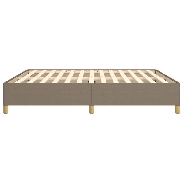 vidaXL Σκελετός Κρεβατιού Χωρίς Στρώμα Taupe 180x200 εκ. Υφασμάτινο