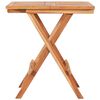 vidaXL Τραπέζι Bistro Πτυσσόμενο 60 x 60 x 65 εκ. από Μασίφ Ξύλο Teak