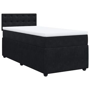vidaXL &Kappa;&rho;&epsilon;&beta;ά&tau;&iota; Boxspring &mu;&epsilon; &Sigma;&tau;&rho;ώ&mu;&alpha; &Mu;&alpha;ύ&rho;&omicron; 80 x 200 &epsilon;&kappa;. &Beta;&epsilon;&lambda;&omicron;ύ&delta;&iota;&nu;&omicron;