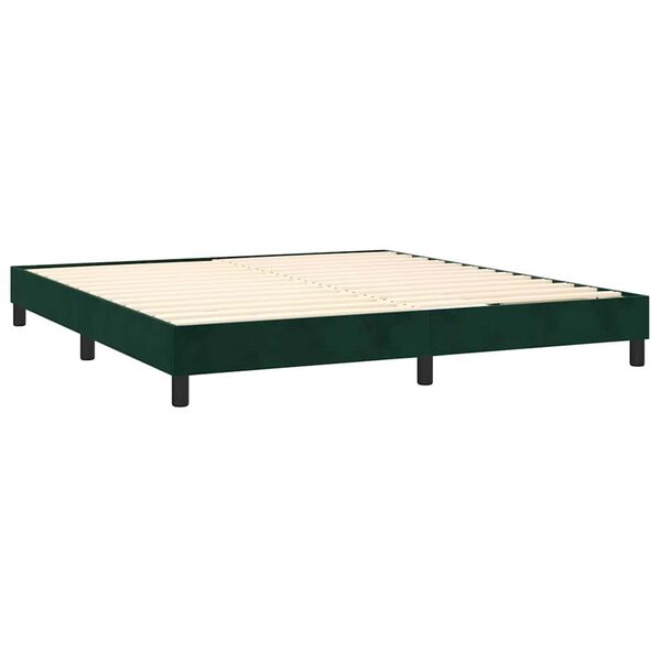 vidaXL &Kappa;&rho;&epsilon;&beta;ά&tau;&iota; Boxspring &mu;&epsilon; &Sigma;&tau;&rho;ώ&mu;&alpha; &Sigma;&kappa;&omicron;ύ&rho;&omicron; &Pi;&rho;ά&sigma;&iota;&nu;&omicron; 160x200&epsilon;&kappa;. &Beta;&epsilon;&lambda;&omicron;ύ&delta;&iota;&nu;&omicron;