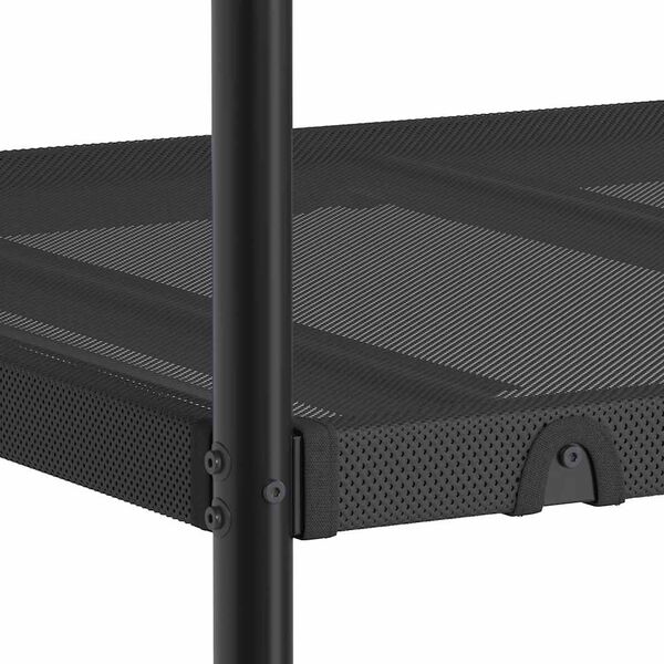 vidaXL Κουκέτα χωρίς στρώμα Μαύρο 100x200 cm Ατσάλι