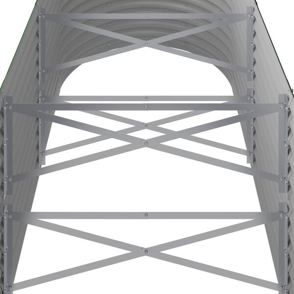 vidaXL Ζαρντινιέρα Πράσινη 224x80x68 εκ Γαλβανισμένος χάλυβας
