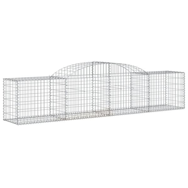 vidaXL Συρματοκιβώτια Τοξωτά 15 τεμ. 300x50x60/80 εκ. Γαλβαν. Ατσάλι