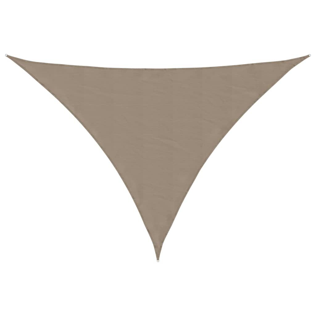 vidaXL Πανί Σκίασης Τρίγωνο Taupe 3,5 x 3,5 x 4,9 μ. από Ύφασμα Oxford