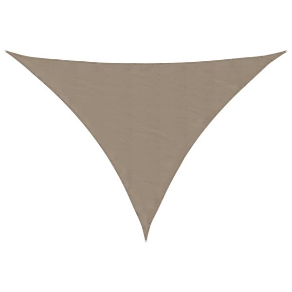 vidaXL Πανί Σκίασης Τρίγωνο Taupe 3,5 x 3,5 x 4,9 μ. από Ύφασμα Oxford